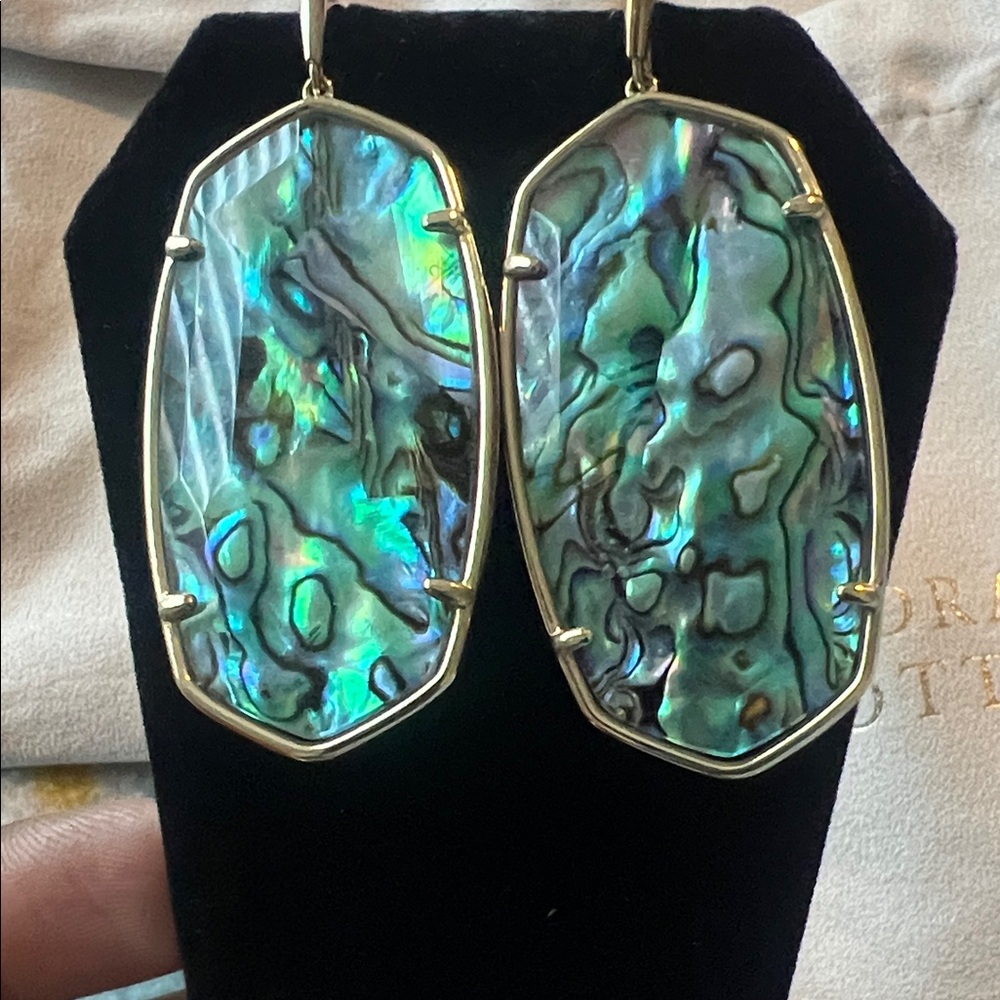 Kendra Scott Faceted Danielle Abalone Shell Earrings